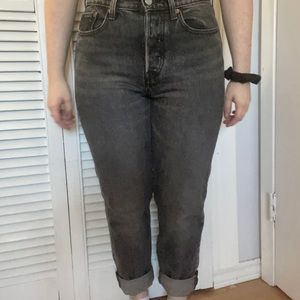 Levi’s dark wash wedgie mom jean